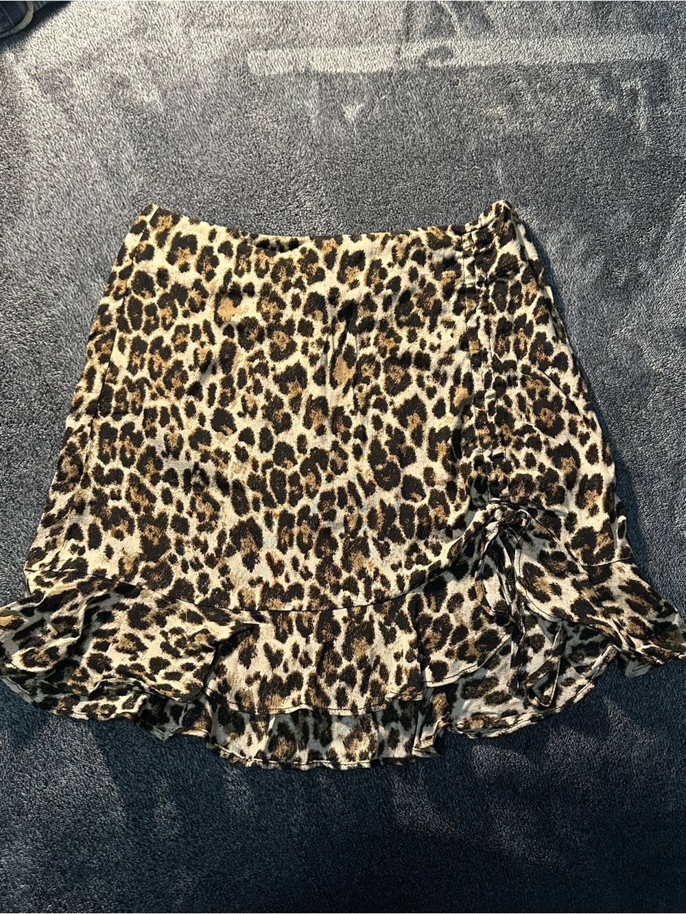 Forever 21 Leopard Print Mini Skirt in Brown and Black